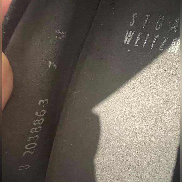 Stuart Weitzman black suede Chic pump size 7 - Picture 9 of 11